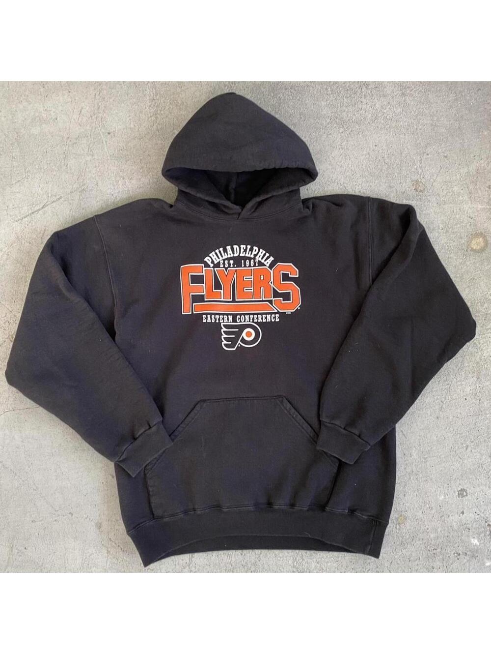 Vintage 90s NHL Philadelphia Flyers Hockey Pullover Hoodie Sweatshirt